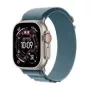 Smartwatch Apple Watch Ultra 3 49 mm con cinturino azzurro elegante, GPS e Cellular (MEWK4QC/A)