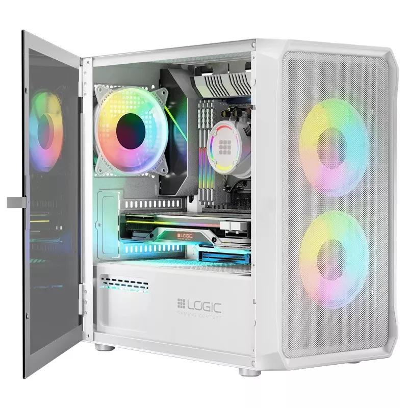 Case Logic PORTOS ARGB MINI USB 3.0 bianco