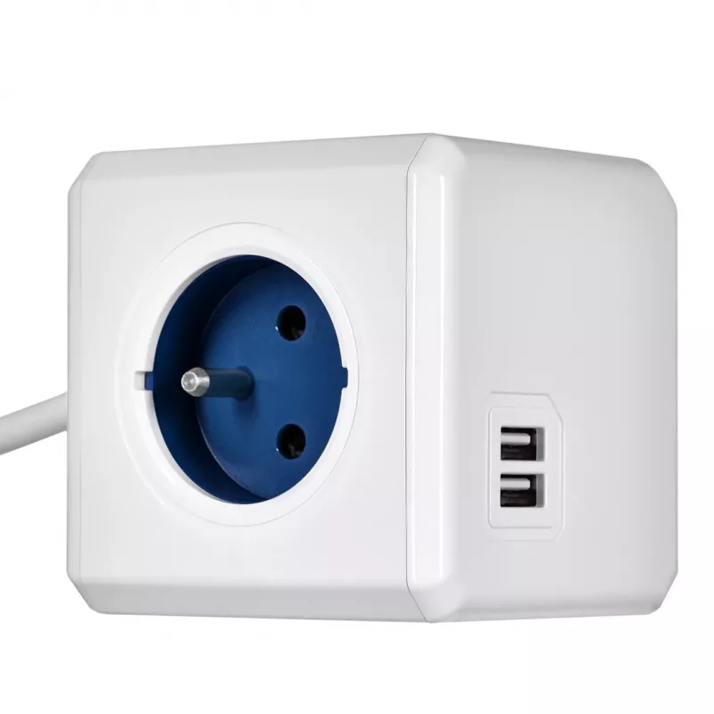 Ciabatta Allocacoc 2402BL/FREUPC 1,5 m 4 prese AC per interni blu, bianco