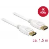 Cavo DisplayPort DeLOCK 85509 1,5 m bianco