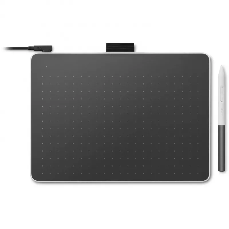 Digitalizzatore Wacom One Medium elettromagnetico, wireless, con filo USB-C, Bluetooth 5.1, confezione in cartone certificata FSC