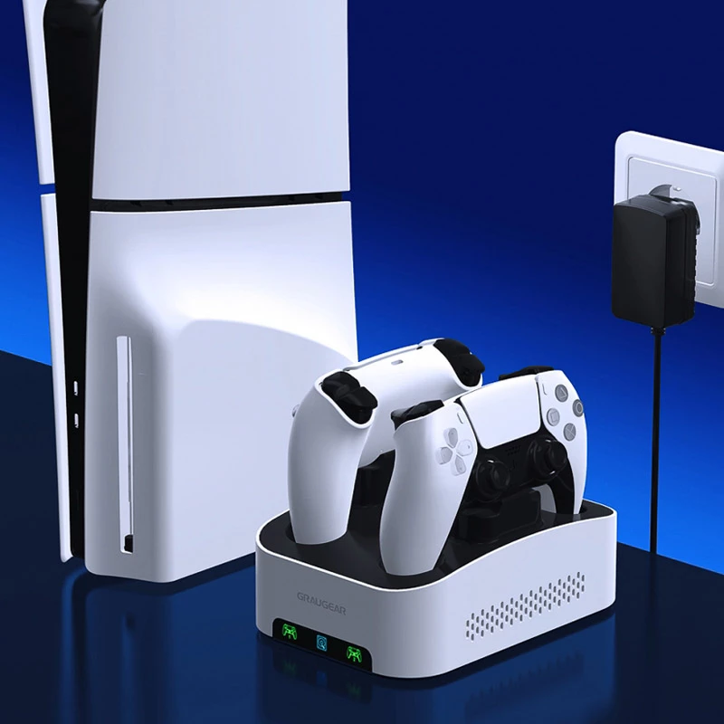 GrauGear G-3506-CG disco rigido esterno da gaming 3,5 pollici 4 TB con stazione di ricarica per controller PS5