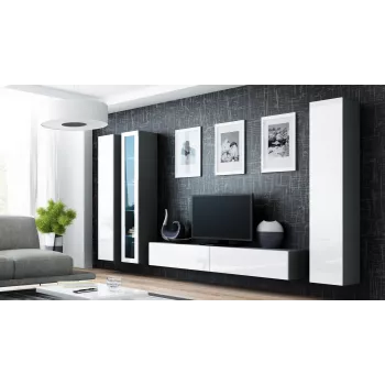 Armadietto chiuso Cama VIGO '180' 180/40/30 rovere Sonoma/bianco lucido