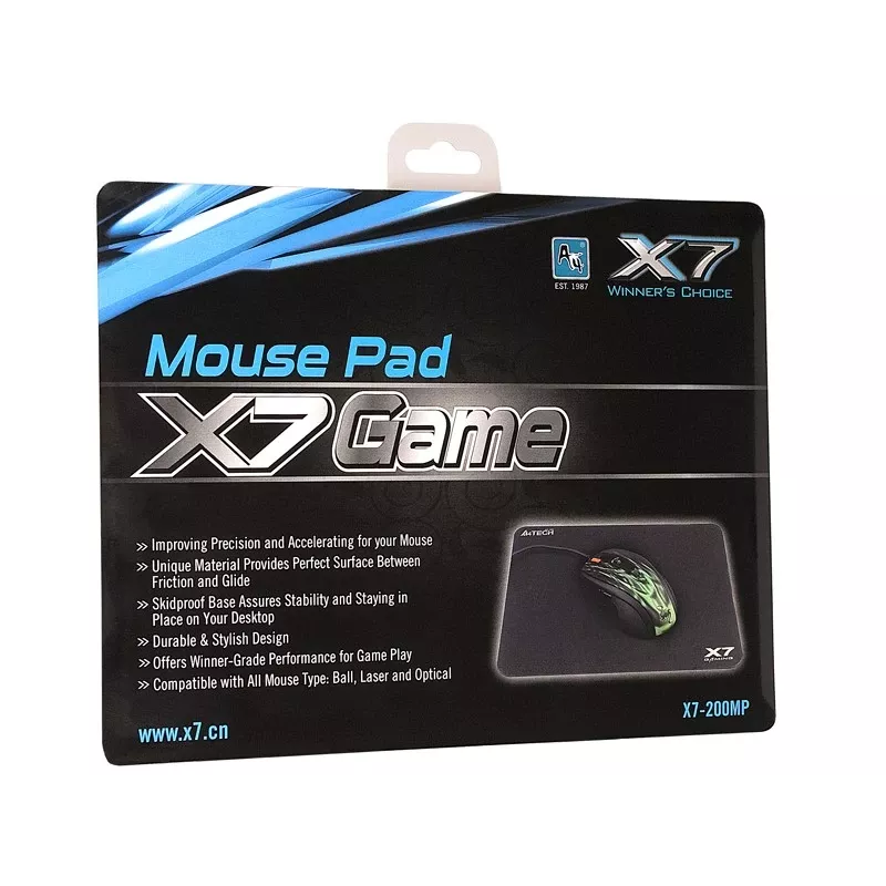 Tappetino mouse A4Tech X7-200MP nero