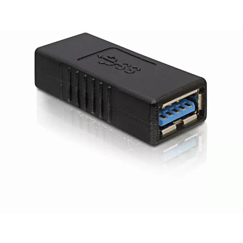 DELOCK adattatore USB 3.0-A USB-A a USB-A nero, trasferimento dati USB 3.0