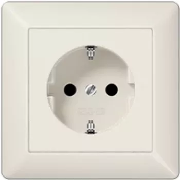 JUNG AS 1520 - CEE 7/3 - avorio - duroplastica - 250 V - 16 A