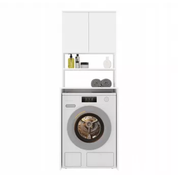 top e shop POLA MULTI armadio per lavanderia per lavatrice - bianco