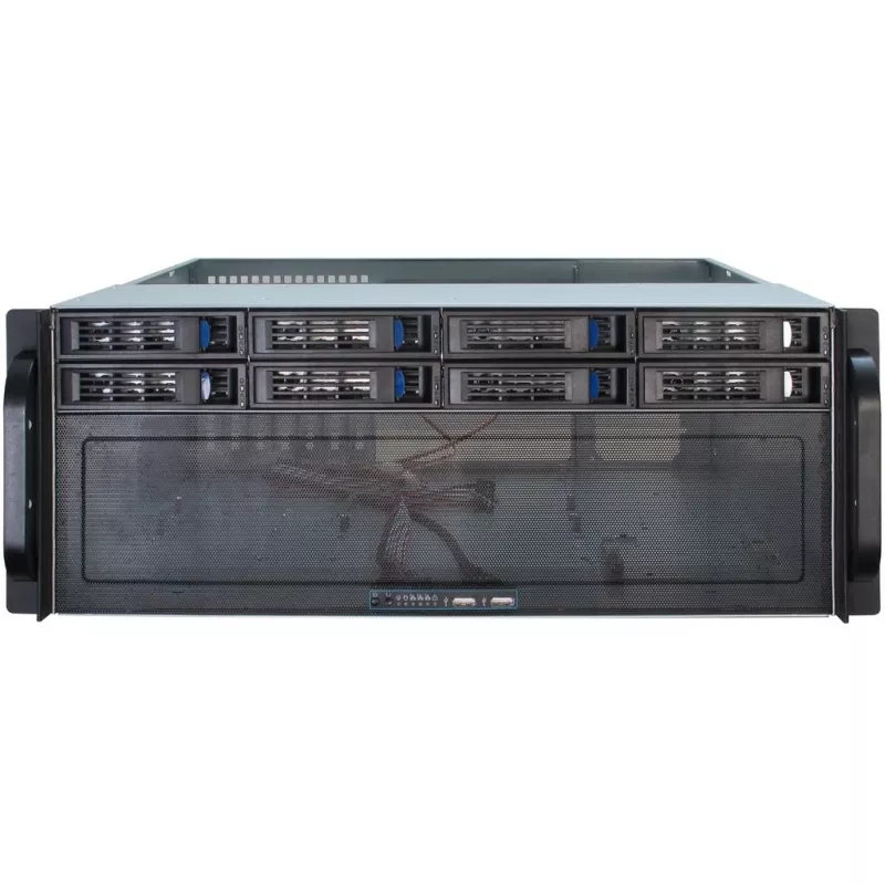 Case per server Inter-Tech 4U-4408 rack nero, argento