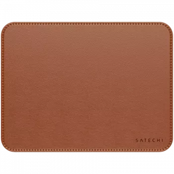 Tappetino per mouse Satechi Premium – tappetino per mouse in pelle vegana (marrone)