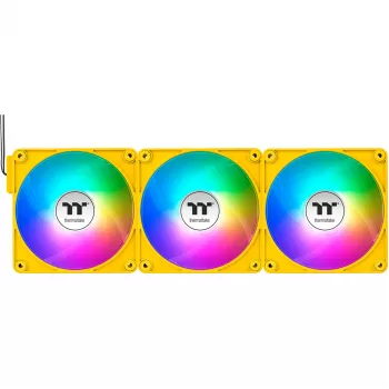 Ventole per case Thermaltake CT140 EX ARGB 140 mm giallo confezione da 3