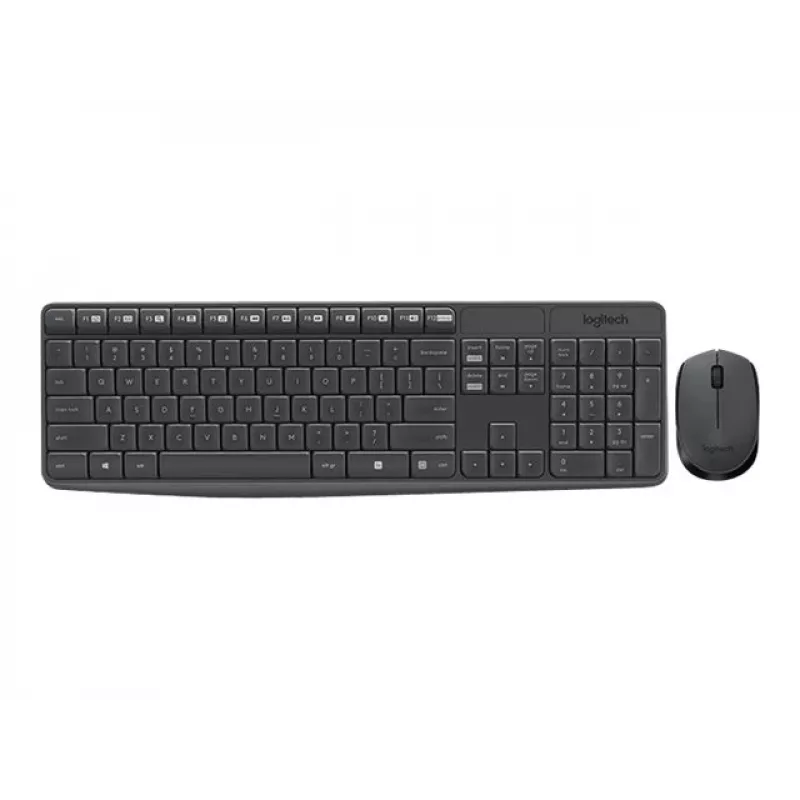 Set tastiera e mouse wireless Logitech MK235