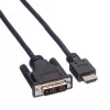ROLINE Cavo adattatore HDMI a DVI-D (Single Link) - 1,5m - nero (11.04.5516)