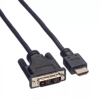 ROLINE Cavo adattatore HDMI a DVI-D (Single Link) - 1,5m - nero (11.04.5516)