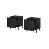 Cama Meble NOVA comodino, 44×40×52 cm, nero opaco