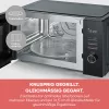Microonde combinato SEVERIN MW 7798, da tavolo, 29 l, 900 W, nero, piatto rotante 315 mm