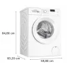 Lavatrice a carica frontale Bosch WGE02201PL — 8 kg, 1200 giri/min, cestello 55 l, display LED, inverter