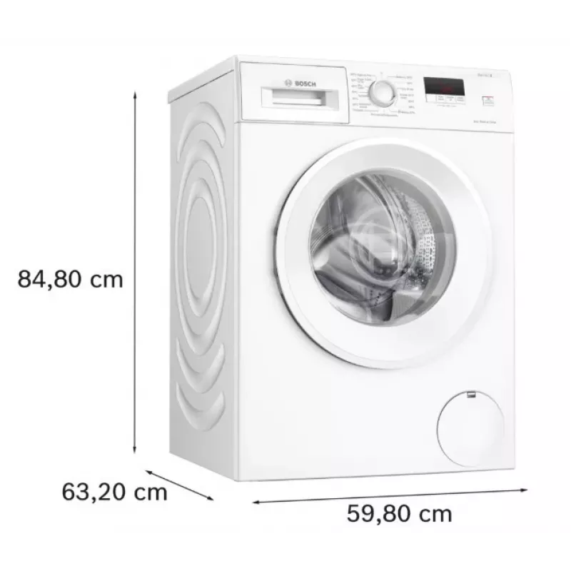 Lavatrice a carica frontale Bosch WGE02201PL — 8 kg, 1200 giri/min, cestello 55 l, display LED, inverter