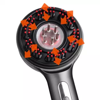 Spazzola massaggiante rigenerante per capelli e cuoio capelluto MT6537