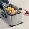 Friggitrice Taurus Fry 3 Single – capacità 3 L, 2000 W, acciaio inox, termostato regolabile 150–190°C