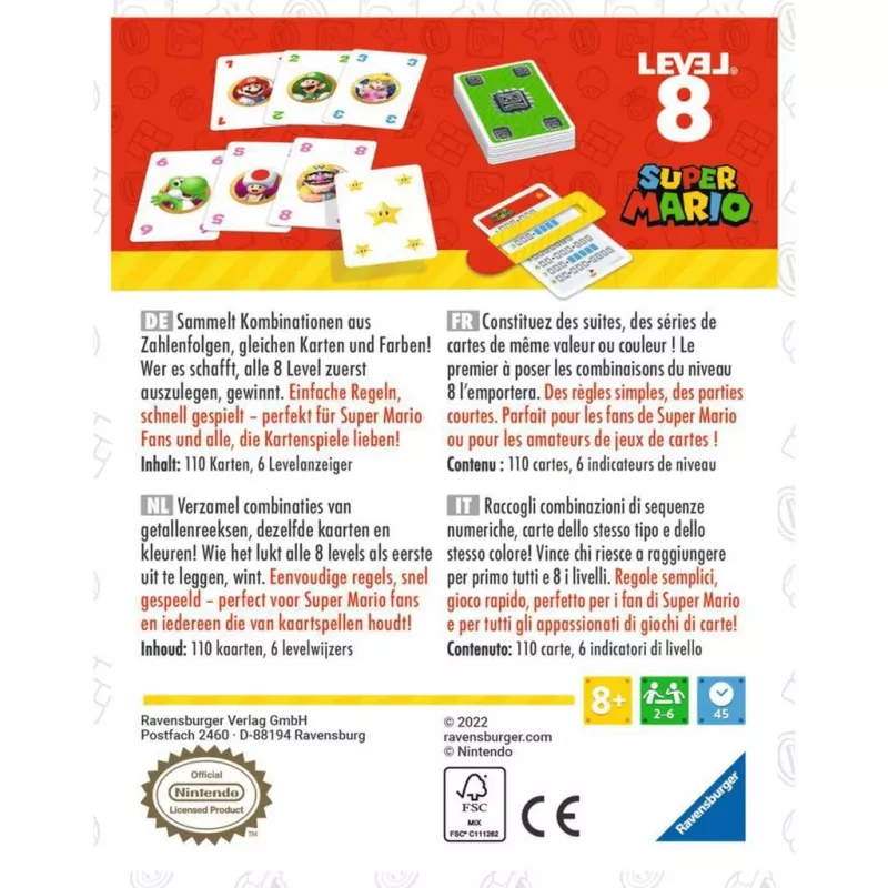 Super Mario Level 8, gioco di carte