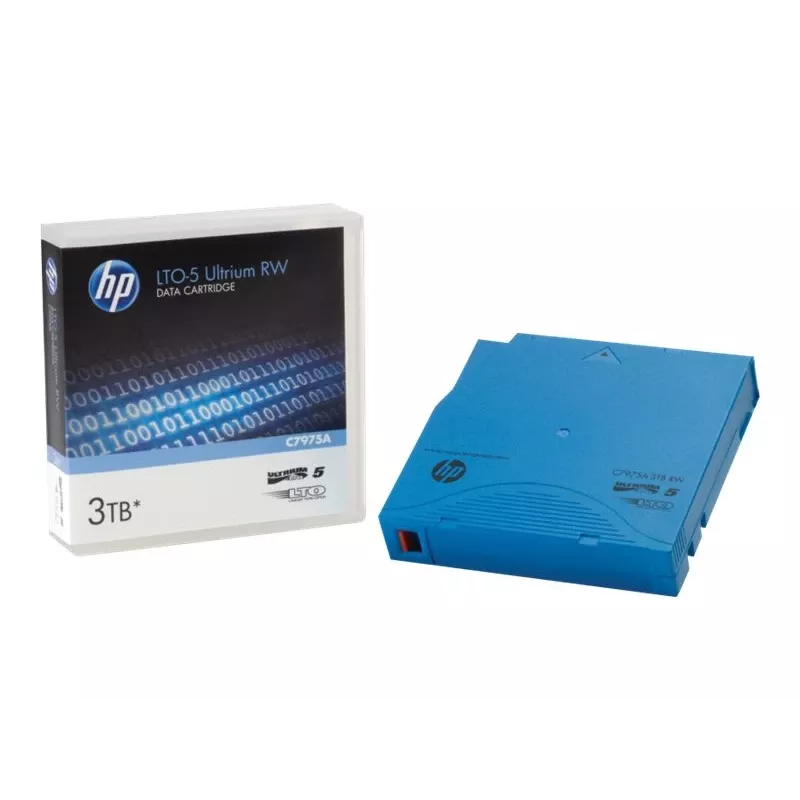 Hewlett Packard Enterprise HPE Ultrium Non-Custom Labeled Data Cartridge - 20 x LTO Ultrium 5 - 1,5TB / 3TB - etichettato - Light Blue - supporto di memorizzazione (C7975AN)