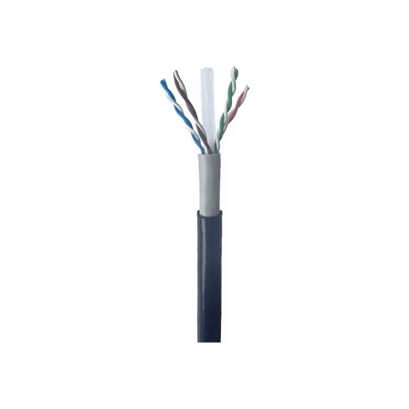 Gembird CAT6 UTP cavo LAN esterno massiccio 305 m nero