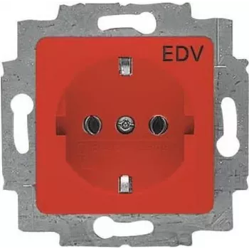 20 EUC/DV-217-101 inserto presa SCHUKO rosso RAL3020 (2CKA002011A6251)
