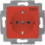 20 EUC/DV-217-101 inserto presa SCHUKO rosso RAL3020 (2CKA002011A6251)