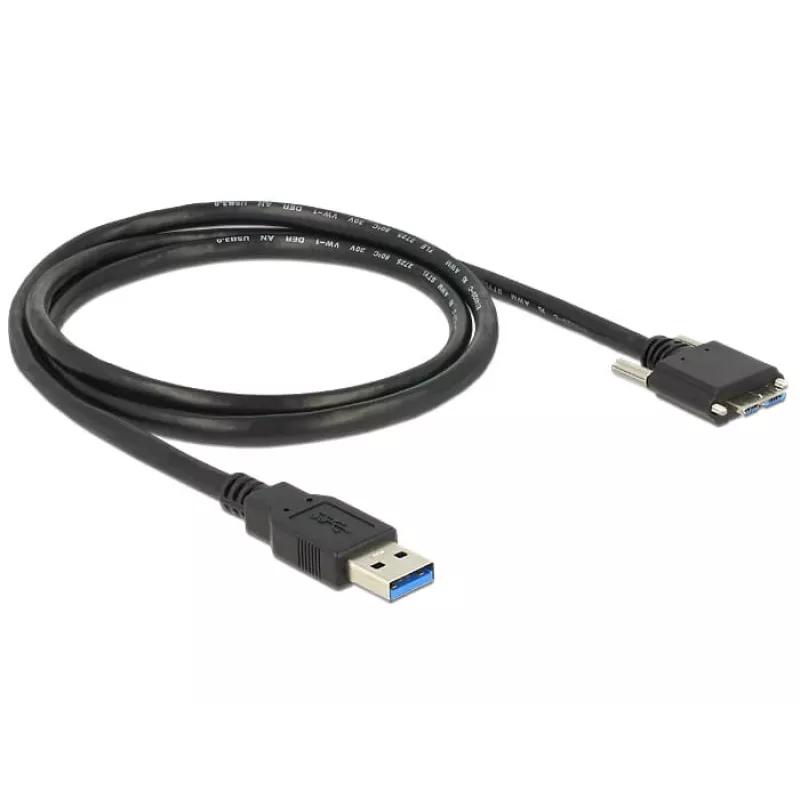 Cavo USB DeLOCK 1m USB 3.0 USB 3.2 Gen 1 Micro-USB B nero