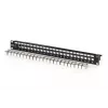 Patch panel modulare, 24 porte, equipaggiato con 24x DN-93615 (nero, 1 U, rack mount, schermato)