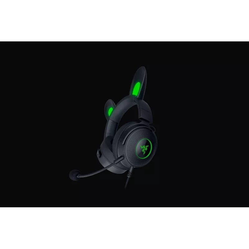 Razer Kraken V2 Pro Kitty Edition – cuffie gaming over-ear con filo, nero