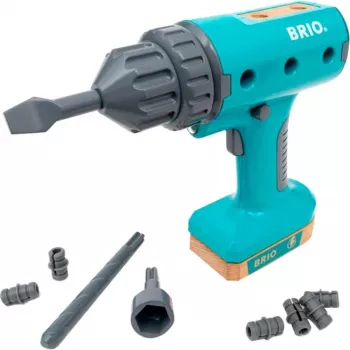 Avvitatore giocattolo BRIO Builder modello 63460000 — design realistico, utensile a batteria