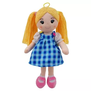 TULILO Bambola di stoffa Basia 35 cm morbido giocattolo di stoffa per bambini