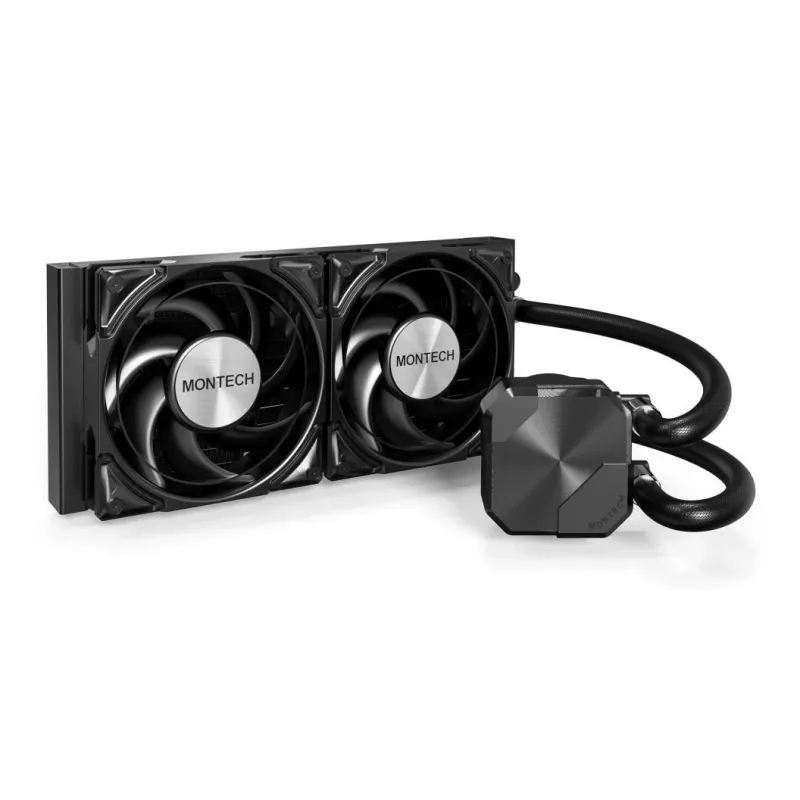Montech HyperFlow Silent 240 dissipatore liquido all-in-one per processore 12 cm nero 1 pz.