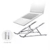 Unitek OT155SL supporto pieghevole per laptop, alluminio, argento