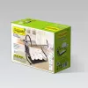 Scolapiatti Maestro MR-1025-38 nero, scolapiatti in metallo da appoggio, larghezza 38 cm, nero
