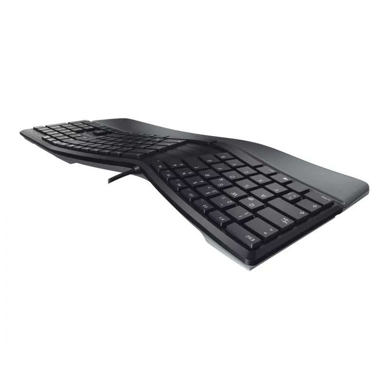 CHERRY KC 4500 ERGO Tastiera Universale USB QWERTY Nordico Nero