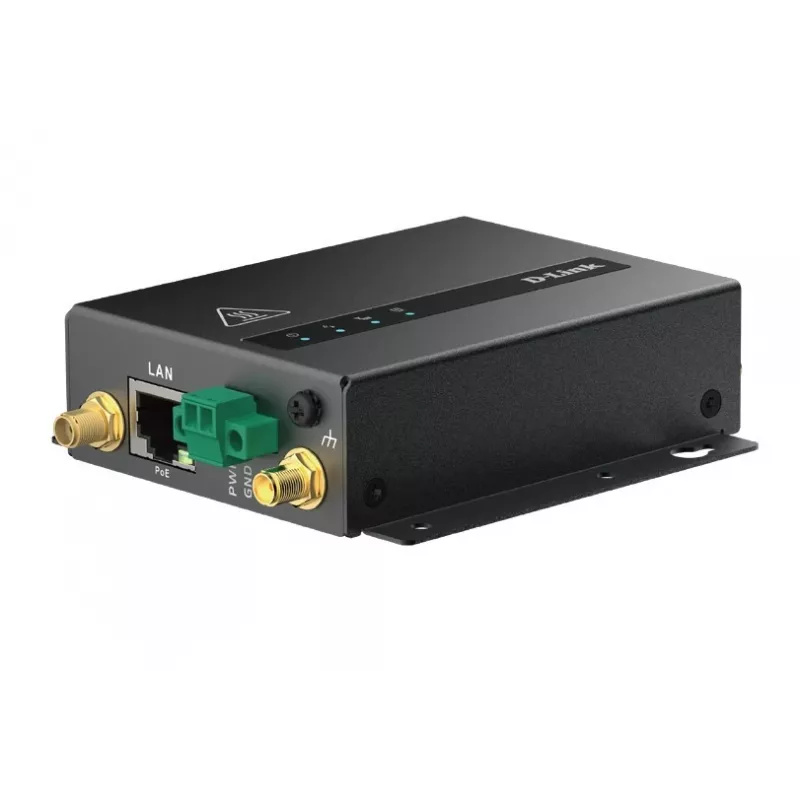 D-Link 5G M2M VPN PoE+ modem router, RJ45, esterno, IEEE 802.3at, nero, 48 - 57 V, -30 - 70 °C