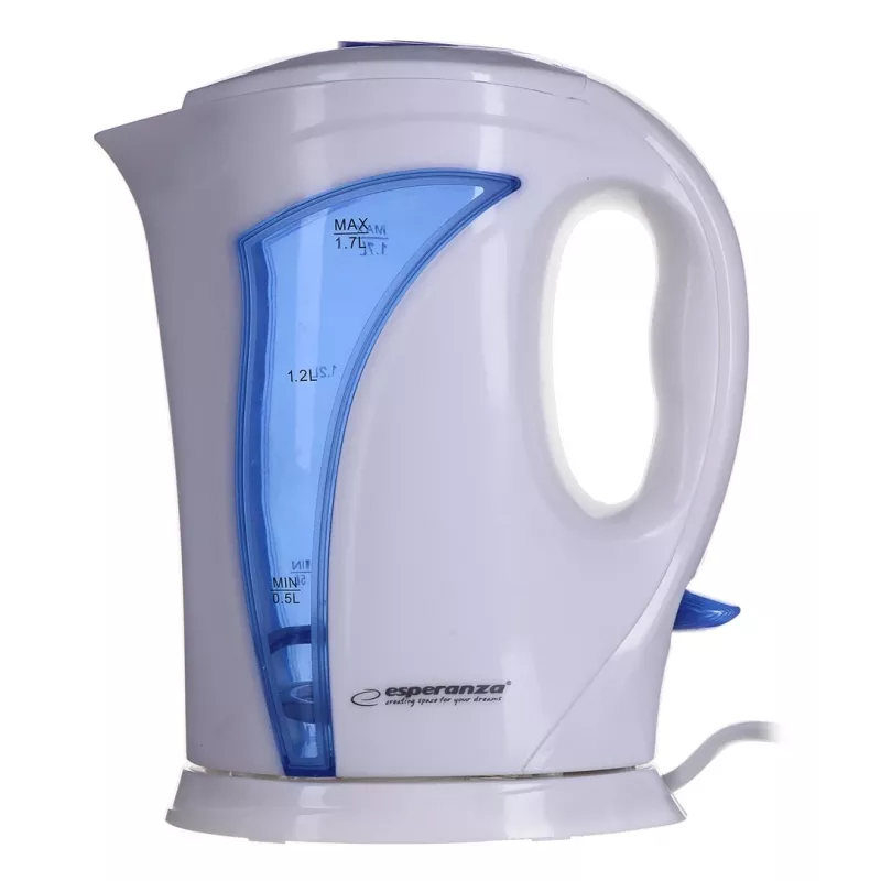Esperanza EKK018B bollitore 1,7 L, bianco/blu