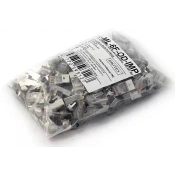 Connettore per cavi RJ45 grigio Digitus X-ML-6F-OD-IMP maschio 100 pz.