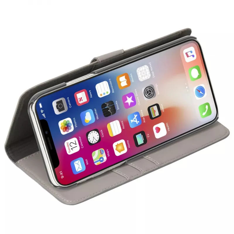 Custodia a libro Krusell Loka iPhone XS Max 16,5 cm grigio
