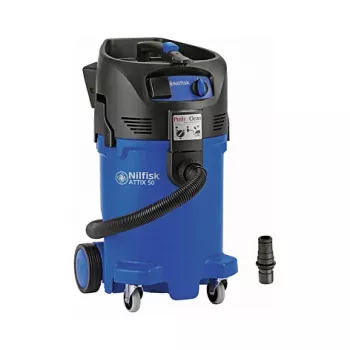 Aspiratore a tamburo Nilfisk ATTIX 50-21 PC CL R – pulizia a umido e a secco, 47 l, 1400 W, senza sacchetto, 11 kg