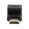 Adattatore HDMI GEMBIRD A-HDMI90-FML, HDMI a HDMI, adattatore ad angolo retto 90°, nero