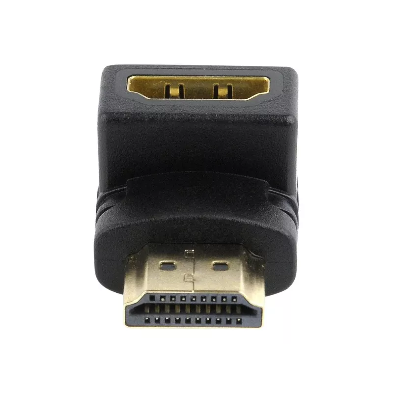 Adattatore HDMI GEMBIRD A-HDMI90-FML, HDMI a HDMI, adattatore ad angolo retto 90°, nero