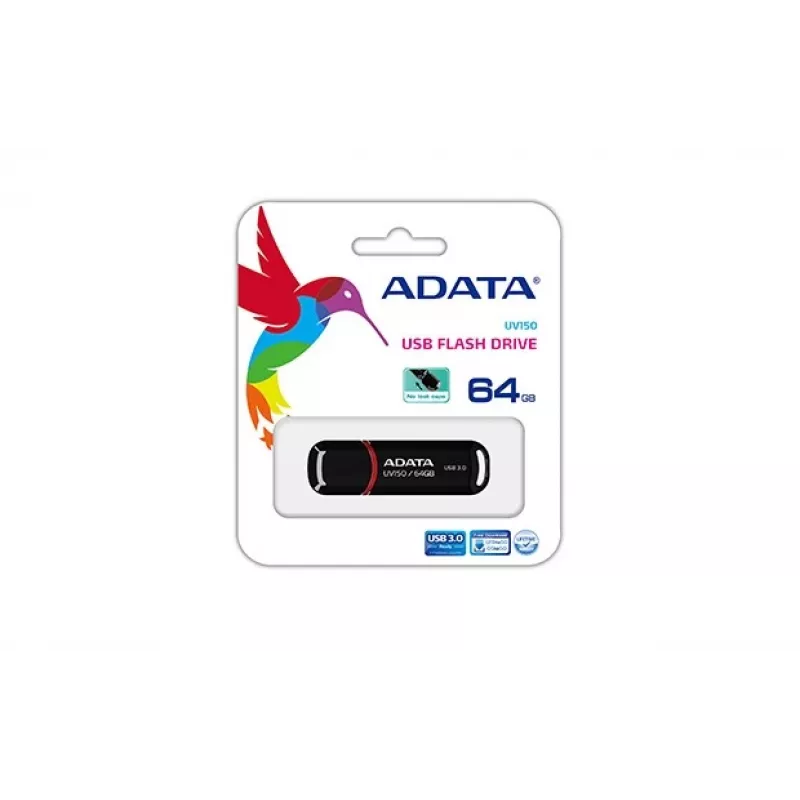 ADATA 64GB DashDrive UV150 unità flash USB USB Type-A 3.2 Gen 1 (3.1 Gen 1) nero