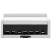 Contatore elettronico bidirezionale trifase Qoltec | Contatore di consumo energetico per guida DIN | 400V | 100A | LCD | 4P