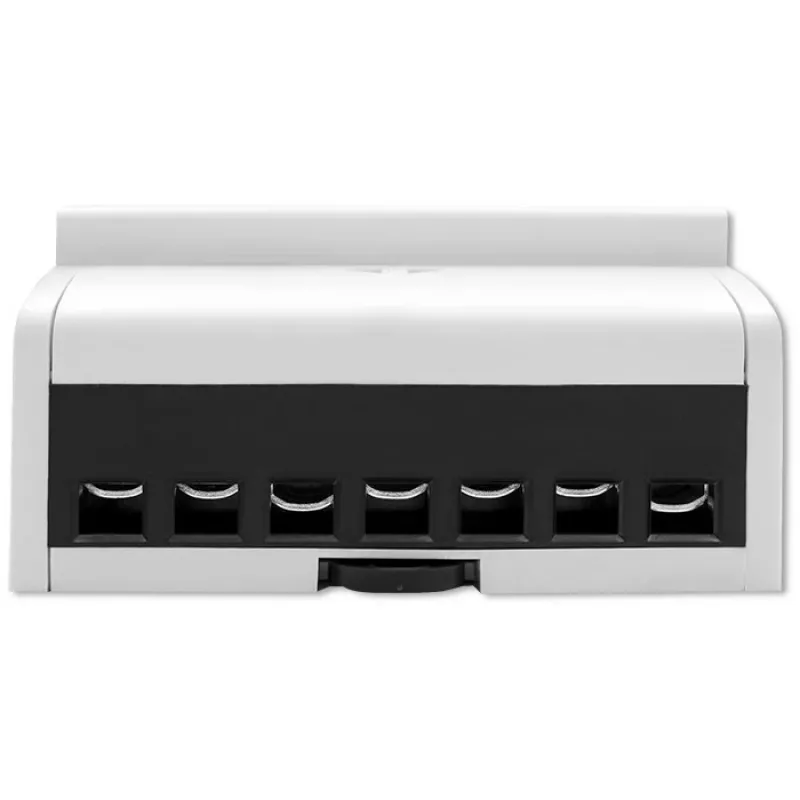 Contatore elettronico bidirezionale trifase Qoltec | Contatore di consumo energetico per guida DIN | 400V | 100A | LCD | 4P