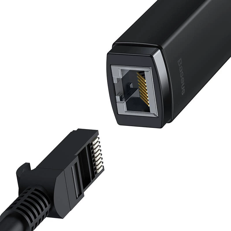 Baseus Lite Series adattatore di rete USB a RJ45, 100Mbit/s (nero)