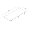 Maclean MC-128WD mensola pieghevole a parete, 100×40 cm, finitura effetto legno