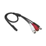 Microfono per telecamera di sicurezza ACTi PMIC-0100 — microfono omnidirezionale con filo, 3,5 mm, cavo 2,3 m, nero/rosso/bianco
